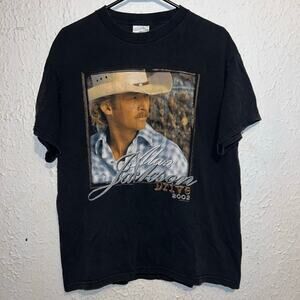 Vintage 2002 Alan Jackson Drive Tour Concert Shirt Country Singer Large